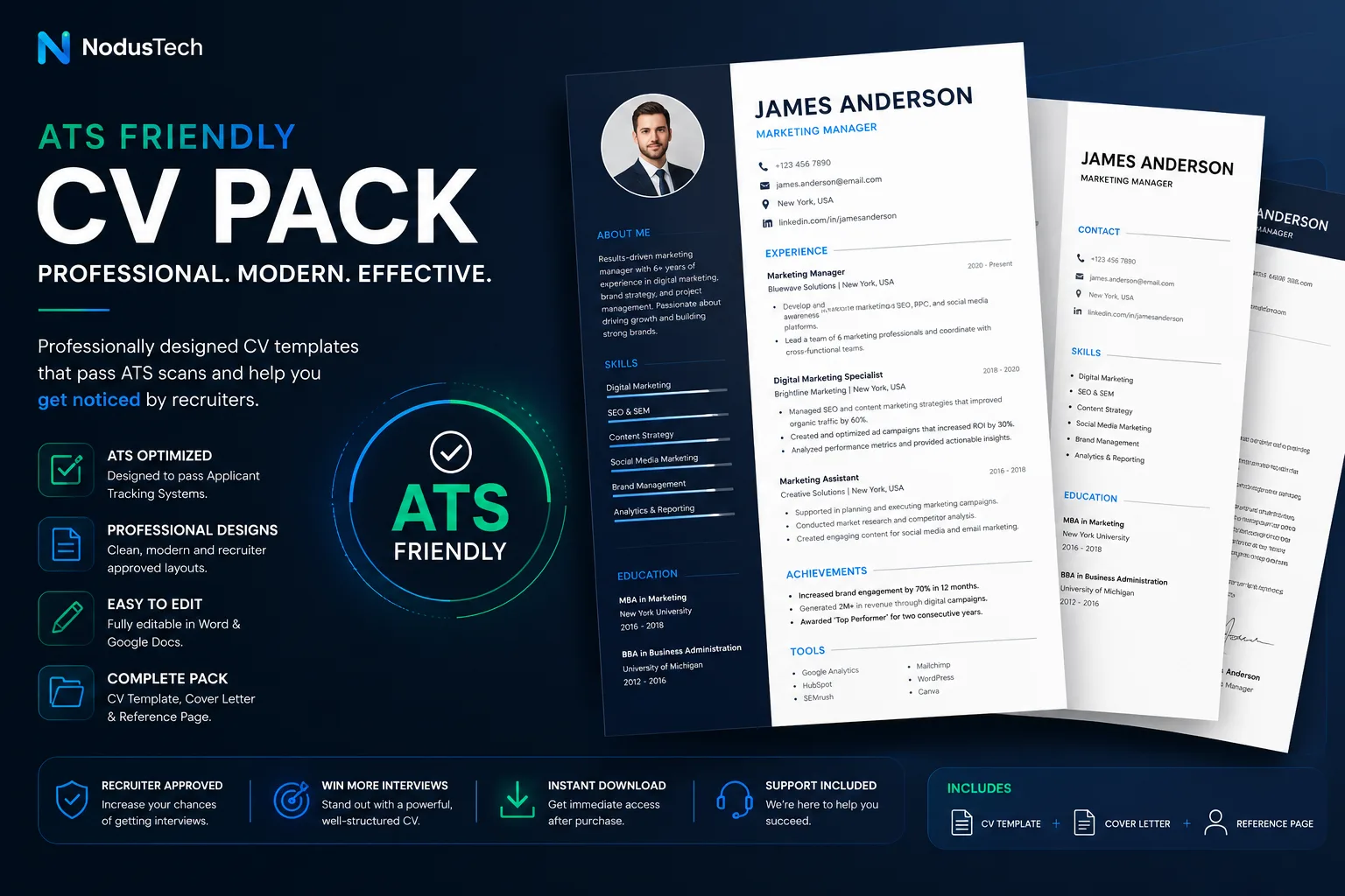 ATS-Friendly Resume & Cover Letter Bundle
